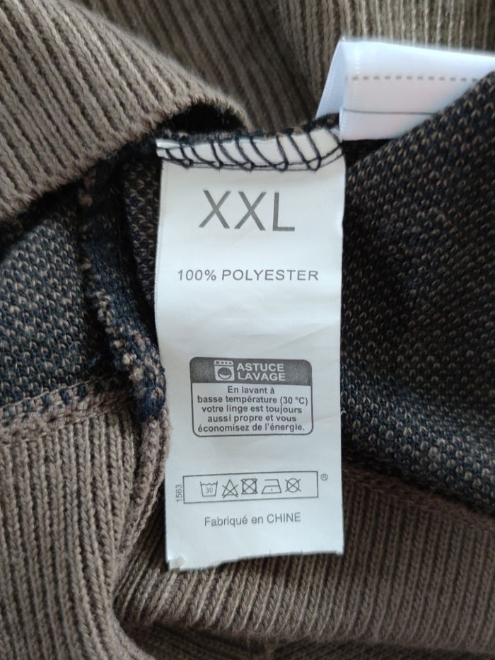 Pull homme U Collection XXL – neuf avec étiquette – marron & noir - photo numéro 7