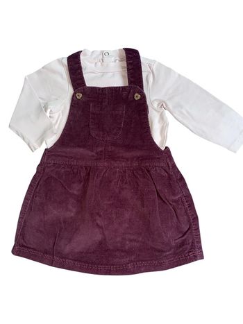 Ensemble Robe velour et tee shirt 6 mois