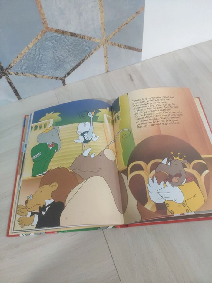 Livre vintage rétro Babar raconte la course à la lune la fête continue 1991 - photo numéro 8