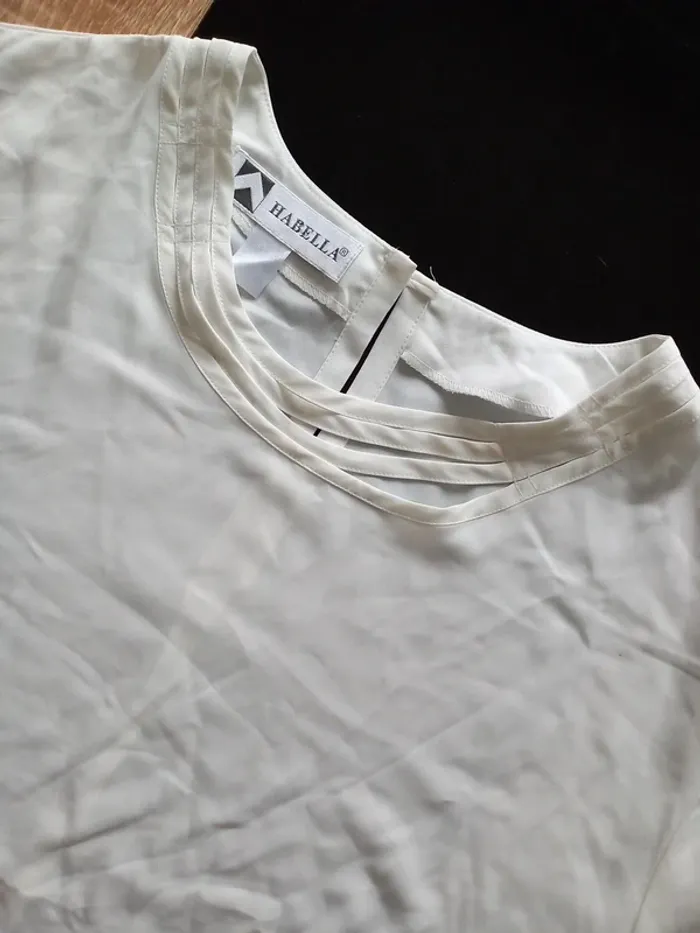 Tee-shirt blanc femme T.50 - photo numéro 3