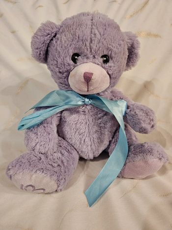 Peluche ours violet Bobbie