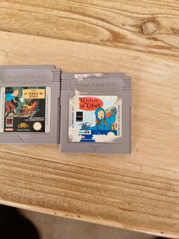 Tintin le temple du soleil et tintin au Tibet Nintendo gameboy - photo numéro 2