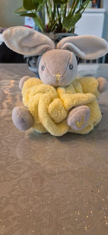 Kaloo - Neon - Peluche P'tit Lapin Jaune 18 cm
