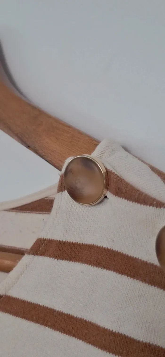 🤎 Marinière Colette Sézane – Beige & camel – Taille 38 – État neuf - photo numéro 4