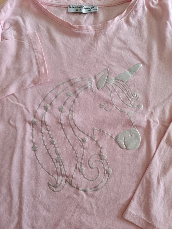 T-shirt manches longues rose 🦄 - photo numéro 2