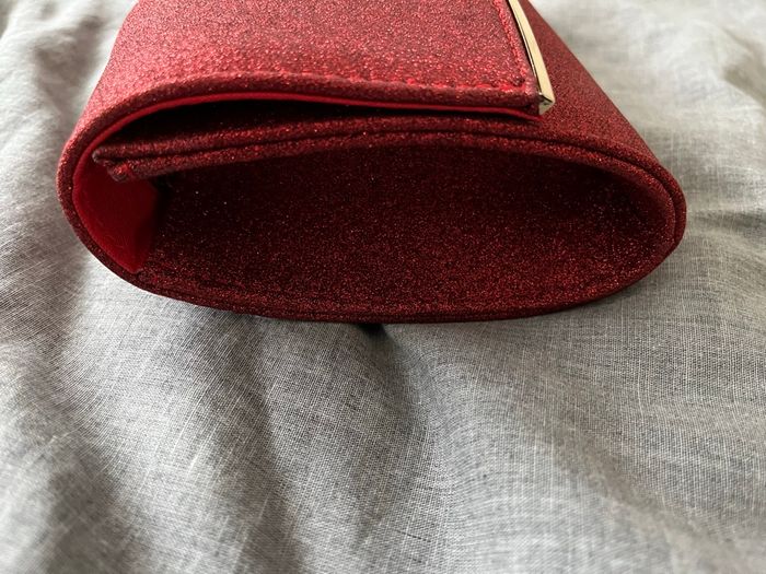Pochette rouge argenté - photo numéro 2