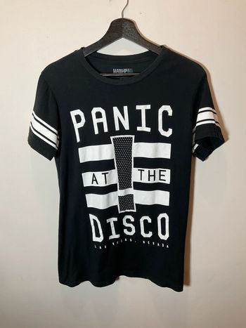 T-shirt noir Manhead Panic at the Disco ! Las Vegas Nevada taille XS 413