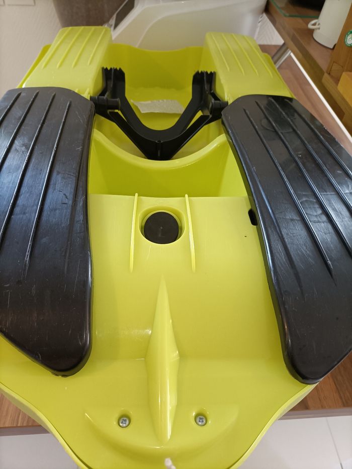 Luge Snow Racer avec volant et freins anis et noire EDA - photo numéro 9