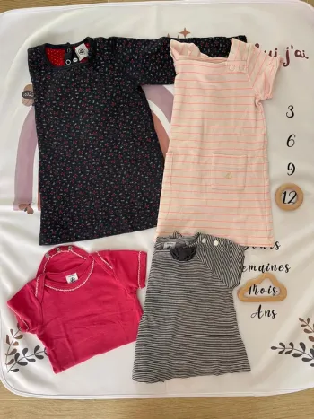 Lot vêtements bébé fille – Marque Petit Bateau