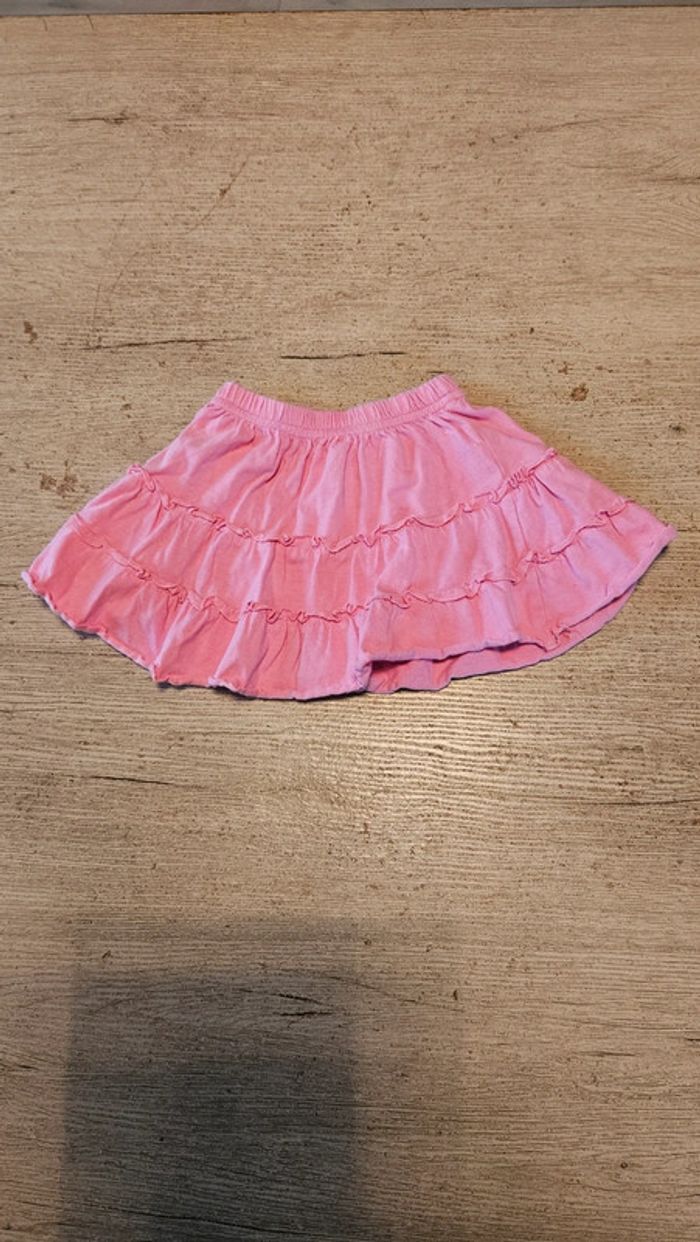Jupe courte rose, avec froufrous, 18 mois, - photo numéro 3