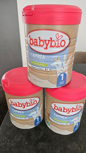 Lot 3 boites lait Caprea 1 babybio