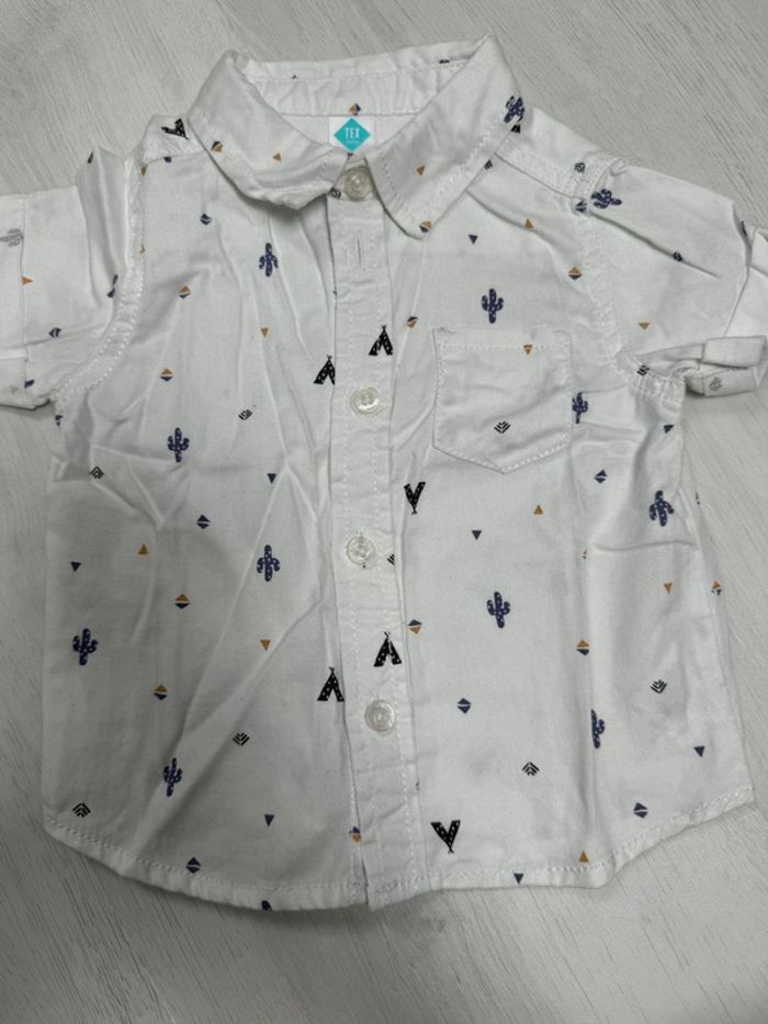 Chemise manche courte tipi 6 mois