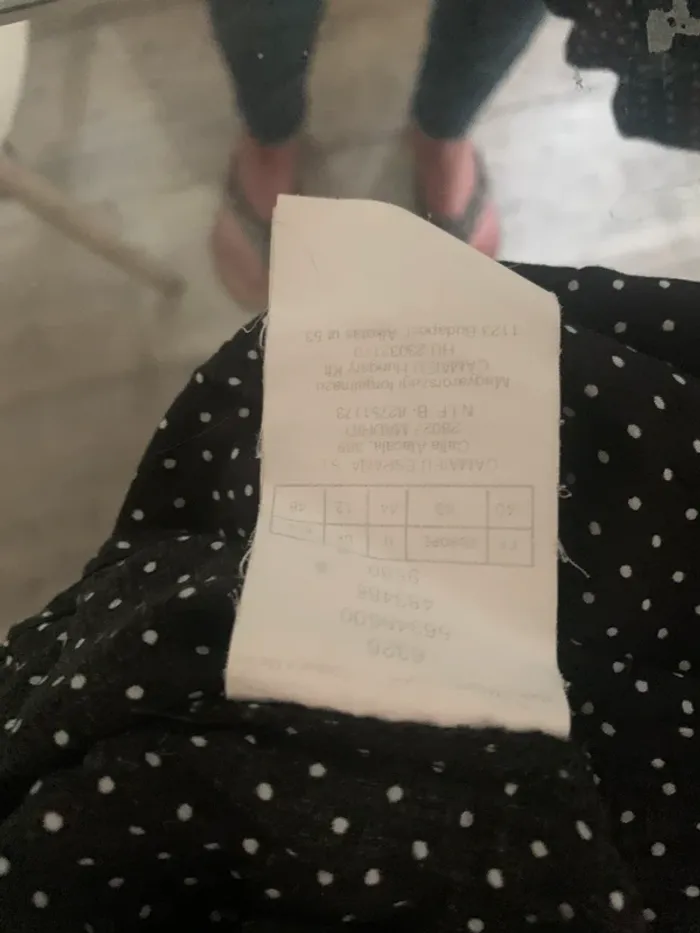 Blouse camaïeu noir à pois blanc taille 40 - photo numéro 9