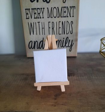 Petite toile sur chevalet loisir créatif #lora11loisircreatif