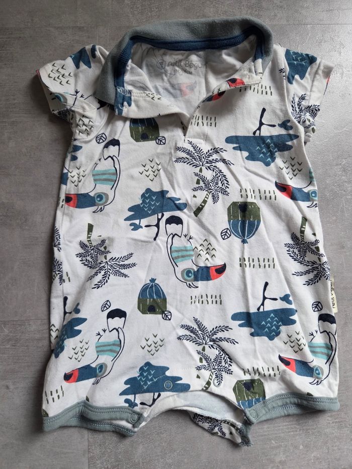 Lot de 3 grenouillères petit beguin 6mois - photo numéro 5