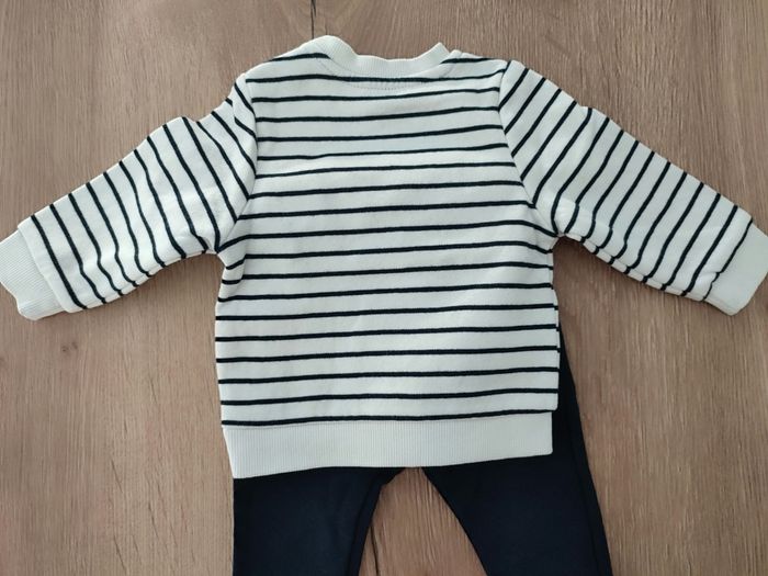 Ensemble sweat avec pantalon Kiabi bébé 3 mois - photo numéro 4