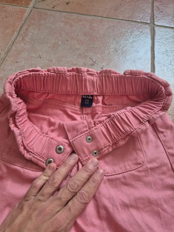 Short rose en jean fille - photo numéro 6