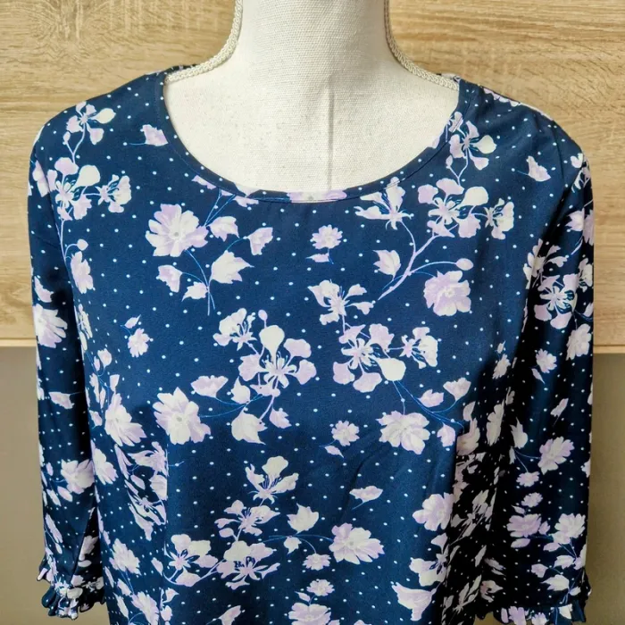 Blouse tunique manches 3/4 - photo numéro 2