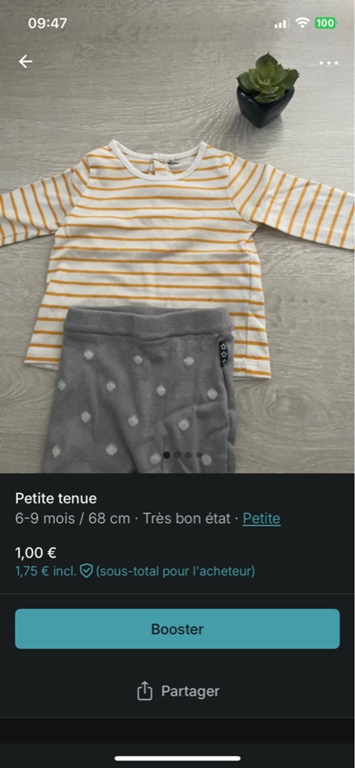 Lot de vêtements bébé 6 mois