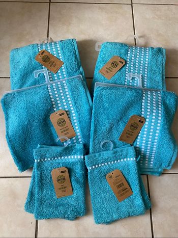 Lot linge de toilette sincère bio neuf