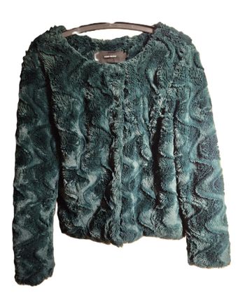 Veste verte effet fourrure Vero Moda