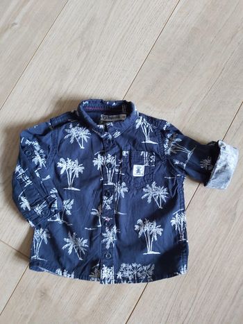 Chemise garçon Lulu Castagnette 6 mois (78)