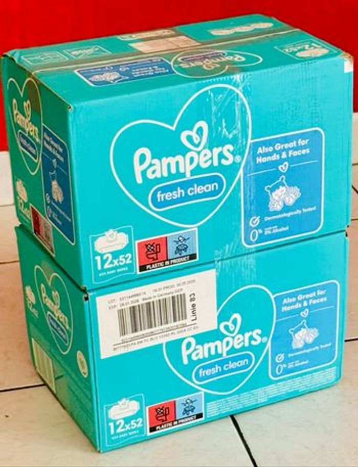 Lingettes Pampers deux cartons , 24paquets Neuf 🌸🌺 - photo numéro 2
