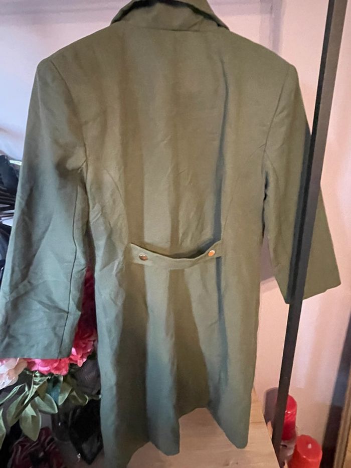 Robe kaki avec bouton or trendyol - photo numéro 3