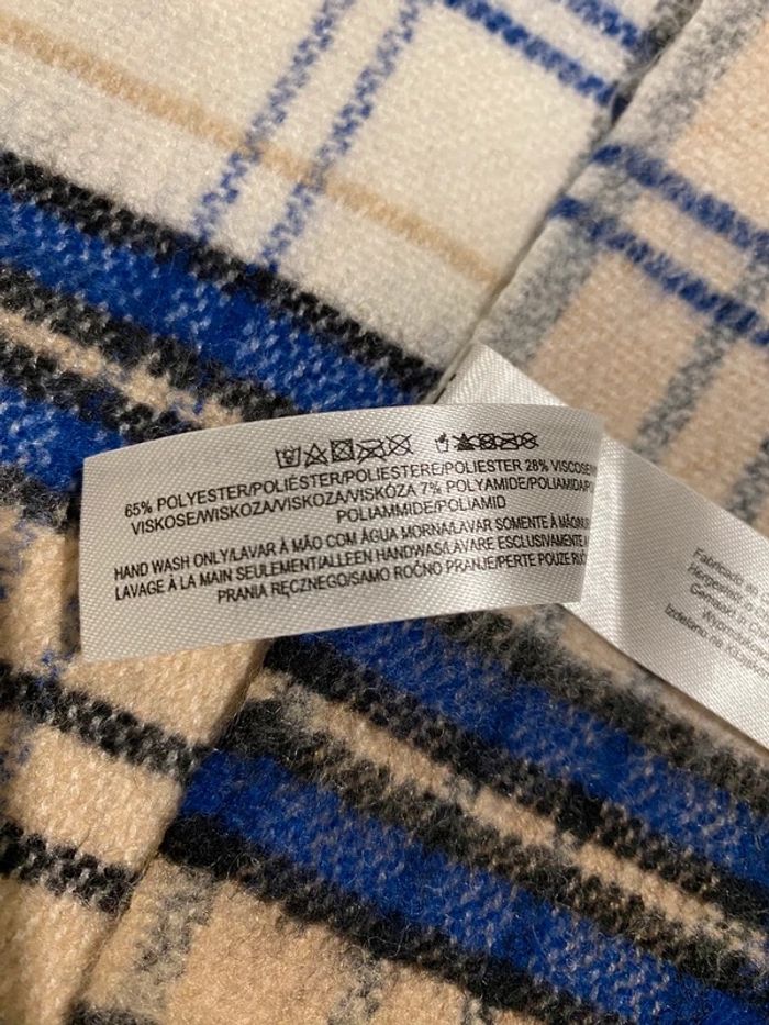 Écharpe motif tartan/carreaux - photo numéro 3