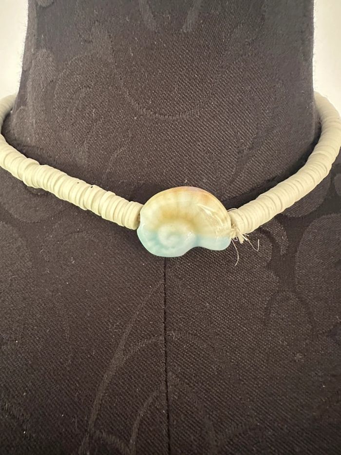 Collier ras de cou coquillage - photo numéro 2