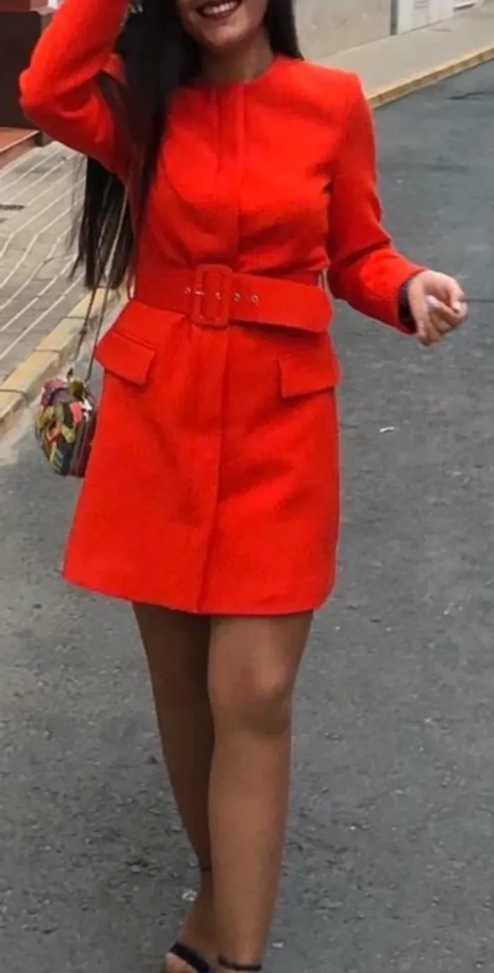 Zara robe veste blazer tailleur ceinturée taille XS - photo numéro 3