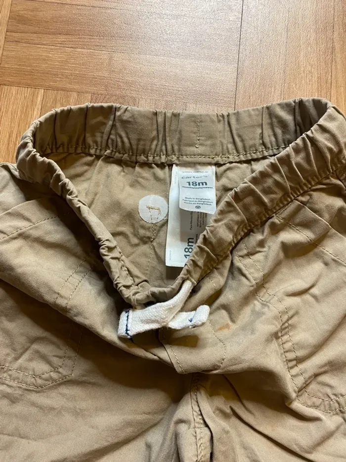 Short chino marron taille 18 mois Carter’s - photo numéro 2