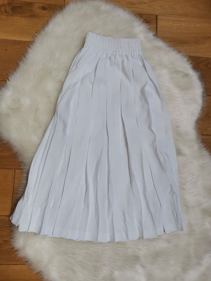 Jupe plissée vintage Blanche magnifique 😍 - photo numéro 3