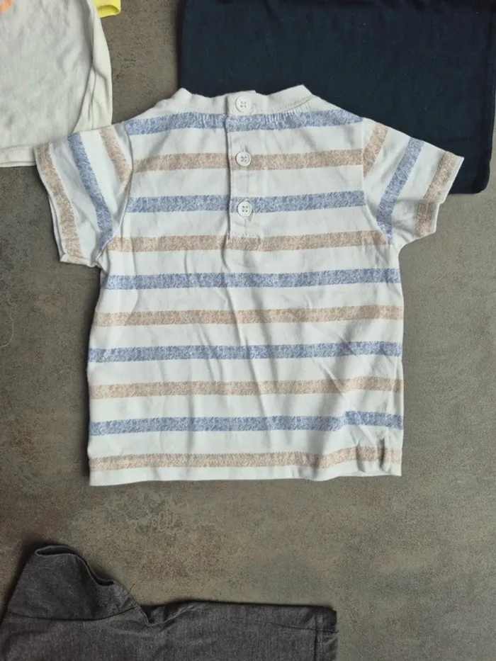 Lot tee-shirts 6 mois bébé garçon - photo numéro 5