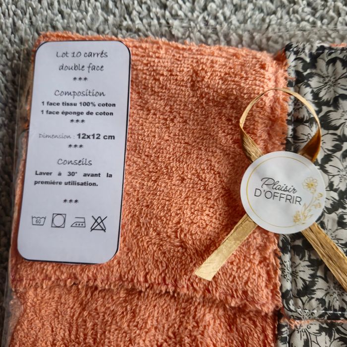 Lingettes double face 12x12 cm - photo numéro 3