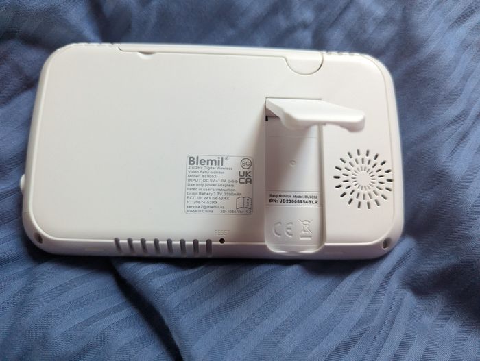 Babyphone Caméra Moniteur vidéo pour bébé avec caméra et Audio avec Batterie 30 Heures, 5" Blemil - photo numéro 3