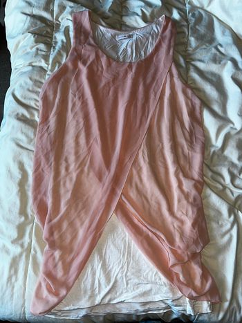 Tunique saumon et crème taille 42