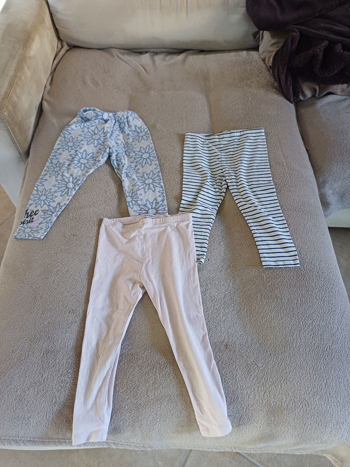 Lot leggings fille