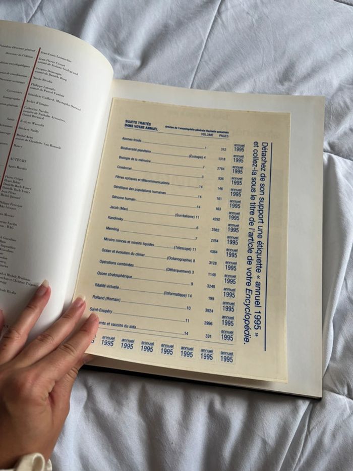 Encyclopédie hachette générale annuel 1995 événements de l’année 1994 collection vintage 90s - photo numéro 5