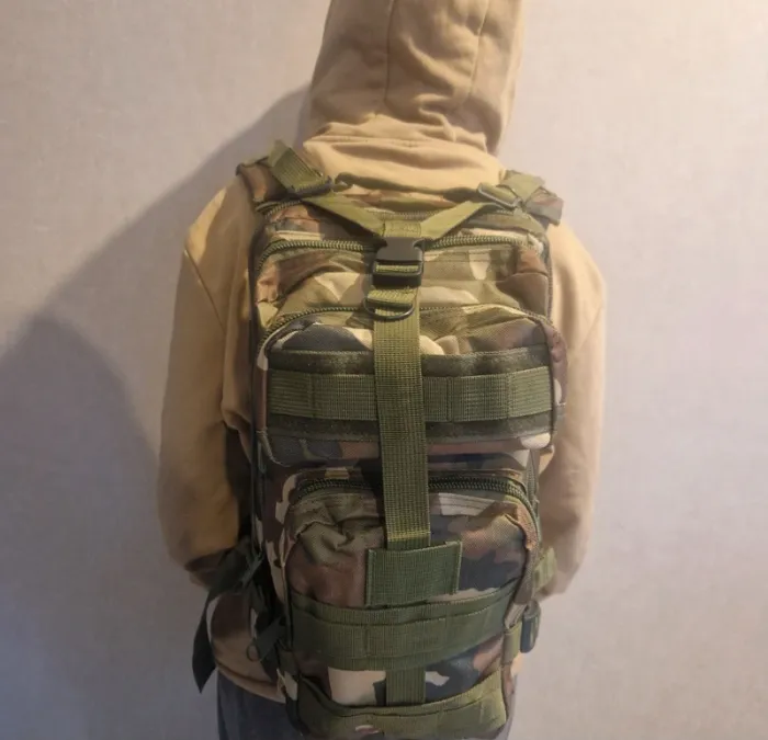 Sac à dos multipoches tactique camouflage 30l - photo numéro 2