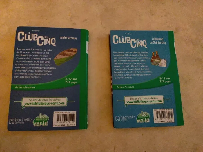 2 livres le club des cinq - photo numéro 2