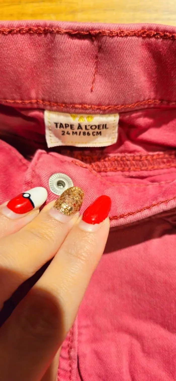 Pantalon jean tape à l'oeil 24 mois 86cm - photo numéro 3