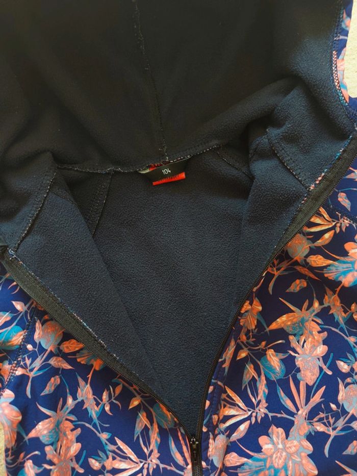 Combinaison de pluie iELM softshell marines feuilles fleurs 104 cm 4 ans - photo numéro 6