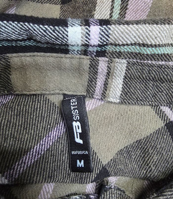 Chemise ML kaki rose M - photo numéro 5