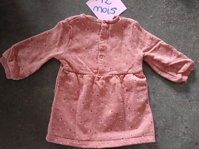 Robe sweat fleurie 12 mois - photo numéro 4