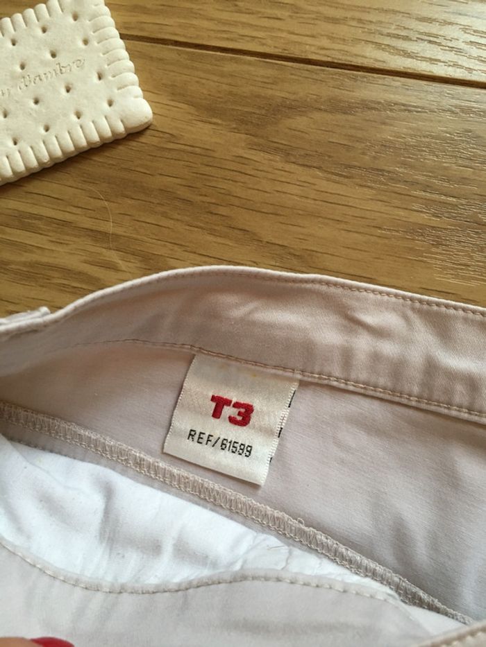 Pantacourt rose pâle taille 3 - photo numéro 3