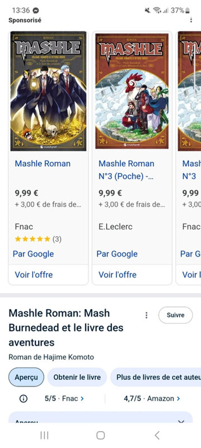 Lot deux romans du manga mashle - photo numéro 7