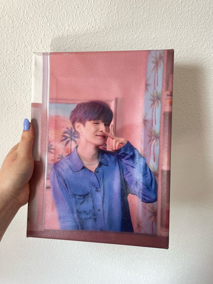 tableau canvas toile yoongi bts suga
