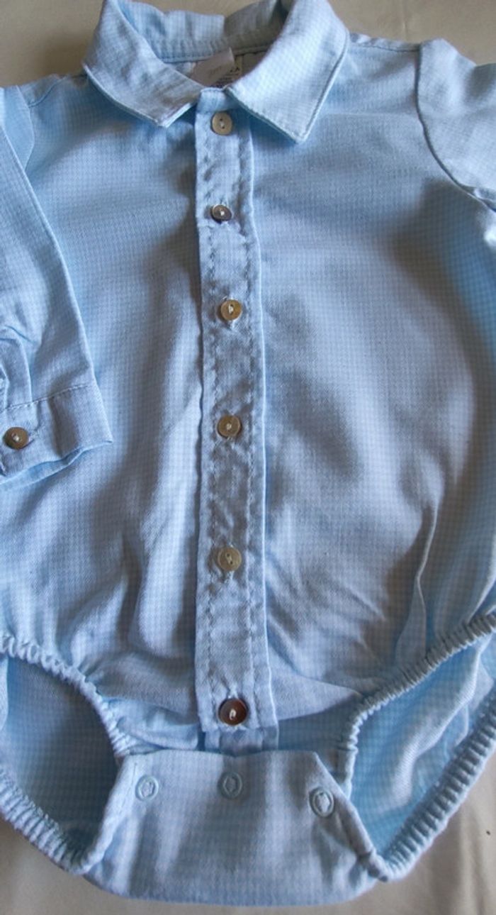 Body chemise garçon 3 mois. Girandola - photo numéro 4