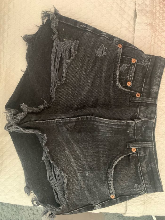 Short jean noir Zara